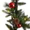 5ft. Pre-Lit LED Holiday Decorated Lamp Post With Greenery & Ornaments
